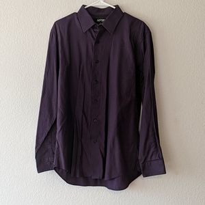 Purple APT.9 long sleeve button up dress shirt